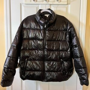 Time and Tru Size 2X Women’s Puffer Jacket, Black